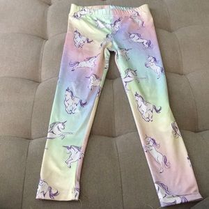 Urban Smalls Rainbow Pastel unicorn Pants 4T